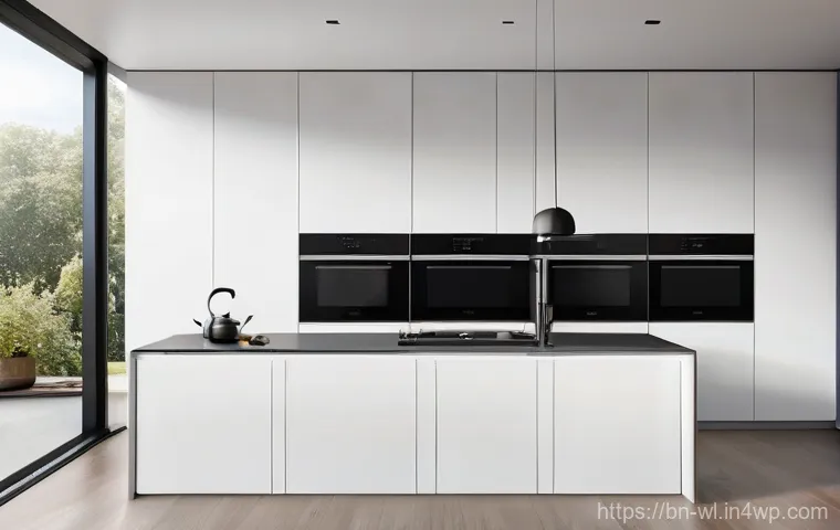 스마트 주방과 메뉴 구성 - Image Prompt 1: Modern Smart Kitchen Hub**