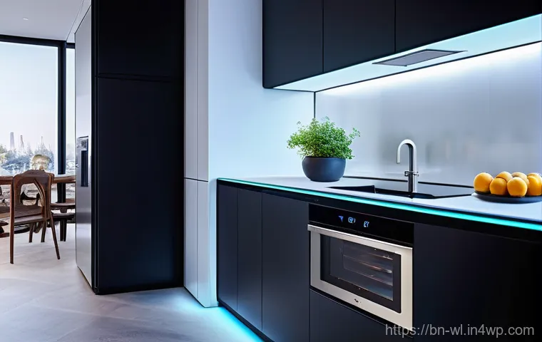 스마트 주방 기기 구매 시 고려사항 - **Prompt 2: Healthy Meal Prep with Smart Appliances**
    A well-lit, inviting kitchen with a focus ...